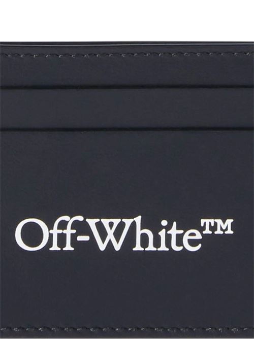 Black Cardholders with logo print OFF WHITE | OMND089S24LEA0011001